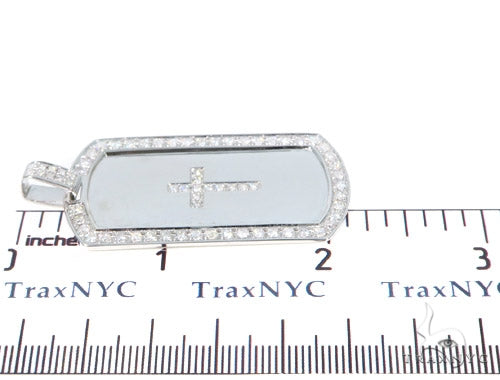 Prong Diamond Cross Crucifix Dog Tag 44894 - Image 6