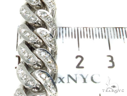 Prong Diamond Cuban Chain 30 Inches 13mm 39810 - Image 6