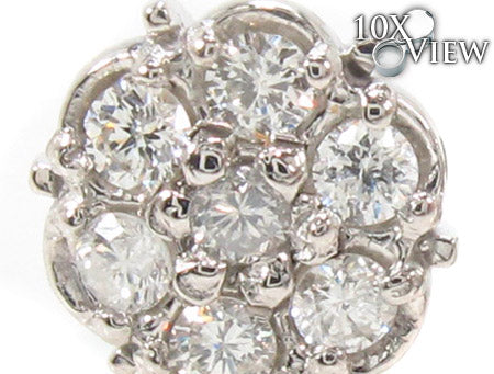 14K Gold Prong Diamond Earrings, photo 2 of 7