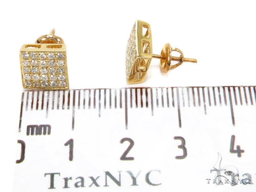14K Gold Prong Diamond Earrings, photo 6 of 6