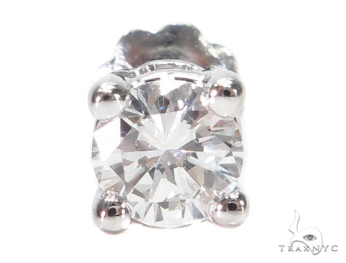 Prong Diamond Earrings & Necklace Set 43165 - Image 4