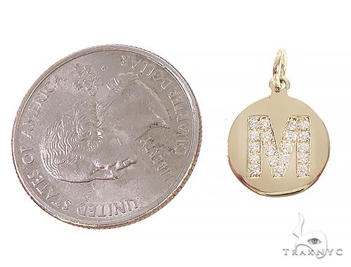 14K Gold Prong Diamond Initial 'J' Pendant, photo 13 of 13