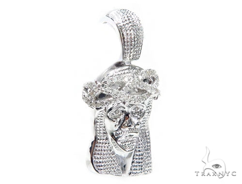 10K Prong Diamond Jesus Piece, photo 2 of 7