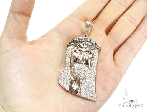 Prong Diamond Jesus Piece 41762 - Image 7