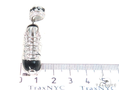 14K Gold Prong Diamond Sneaker Pendant, photo 7 of 9