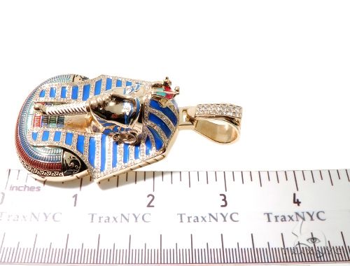 14K Gold Pharaoh King Tut Pendant, photo 4 of 13