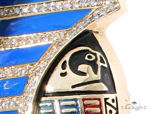 14K Gold Pharaoh King Tut Pendant, photo 12 of 13