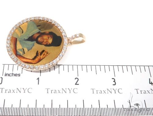 14K Gold Custom Photo Pendant 1.75 Inch, photo 6 of 7