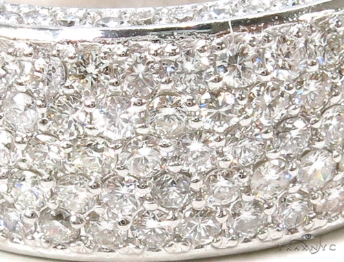 14k White Gold Prong Diamond Band, photo 2 of 8