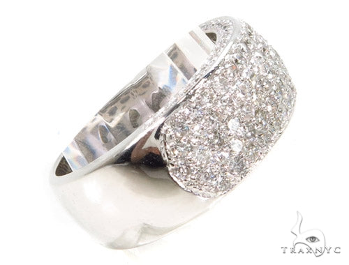 14k White Gold Prong Diamond Band, photo 5 of 8