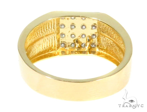 10K Gold Classy Square Ring, photo 5 of 7