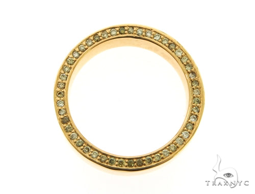 10K Yellow Gold Canary Diamond Eternity Prong Ring, photo 4 of 5