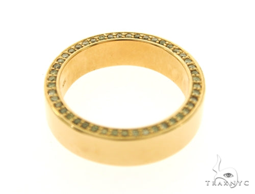 10K Yellow Gold Canary Diamond Eternity Prong Ring, photo 5 of 5