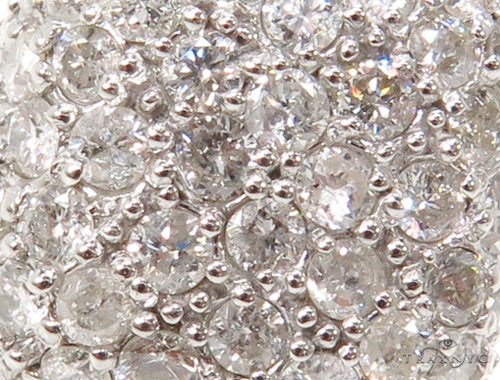 14K Gold 1.5 Ctw Diamond Prong Pillow Single Earring, view 3