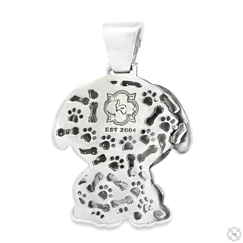 10K Gold Puppy Iced Lab-Grown Diamond pendant, photo 4 of 7