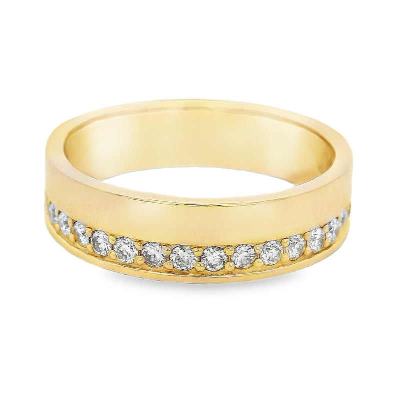 Semi-Eternity Lab Diamond Band in 14K gold
