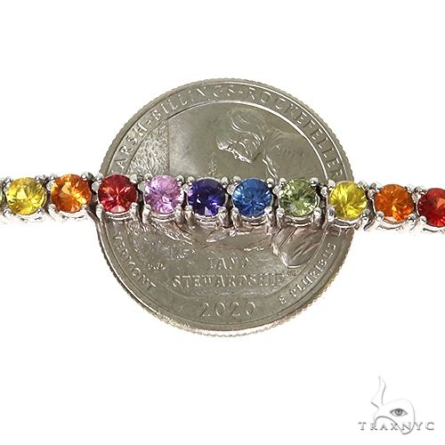 14K Gold tennis chain, 4 mm, photo 5 of 6