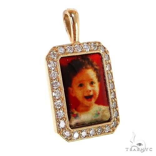 Rectangular Diamond Photo Pendant 68591 - Image 2