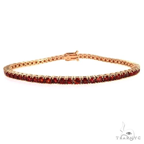 Red Sapphire Tennis Bracelete 69035 - Image 1