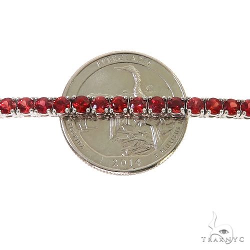 Red Sapphire Tennis Chain 69034 - Image 5
