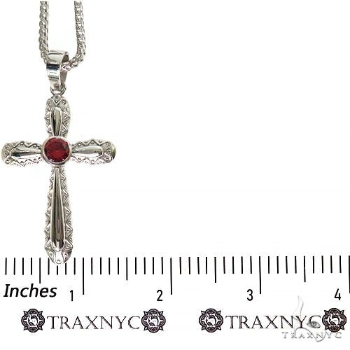 Rhodolite Sanctity Cross Pendant Set, photo 5 of 7