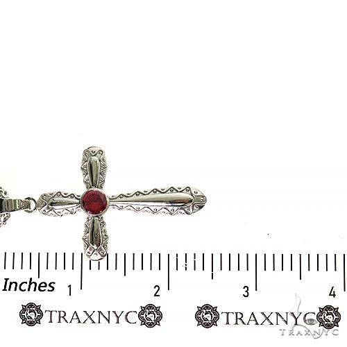 Rhodolite Sanctity Cross Pendant Set, photo 6 of 7