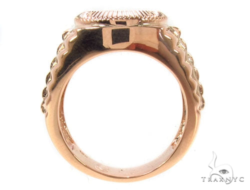 14K Rose Gold Timepiece Solitaire Band, photo 5 of 7