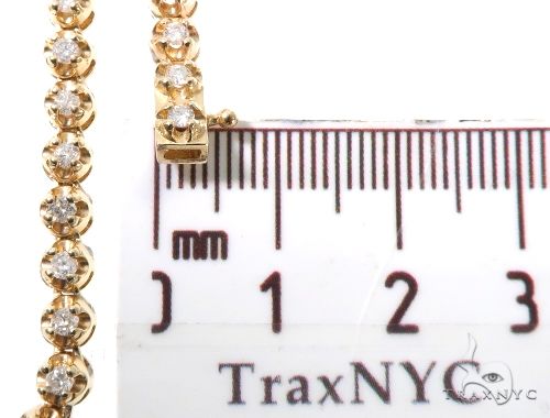 14K Gold Round Cut Prong Diamond Chain 22 Inches 4mm, photo 9 of 9