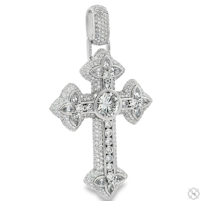 10K Gold Royal Cross Pendant, photo 2 of 8
