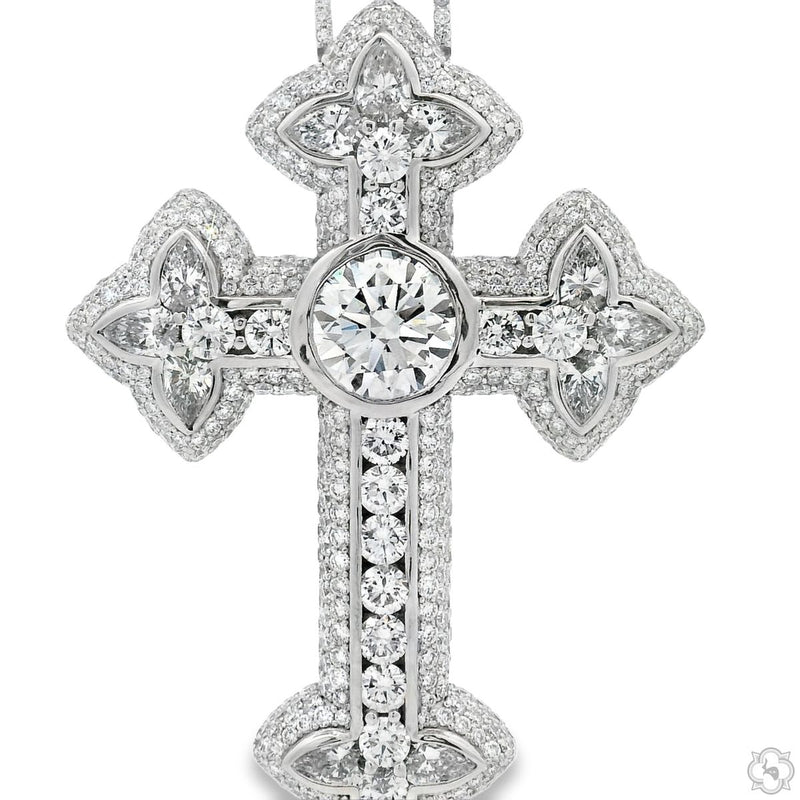 10K Gold Royal Cross Pendant, photo 3 of 8