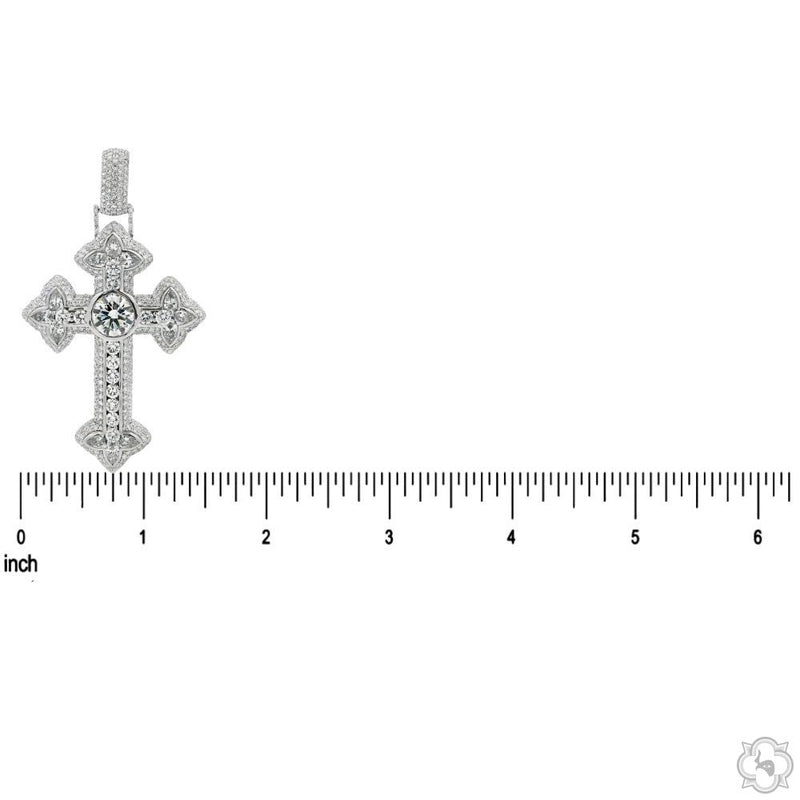 10K Gold Royal Cross Pendant, photo 6 of 8