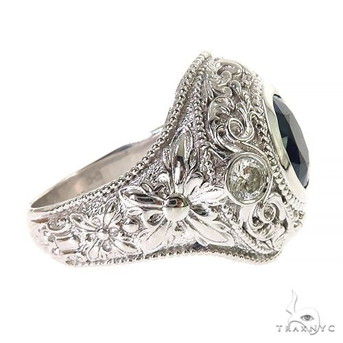 Royal Garden Oval Sapphire Ring, photo 3 of 6