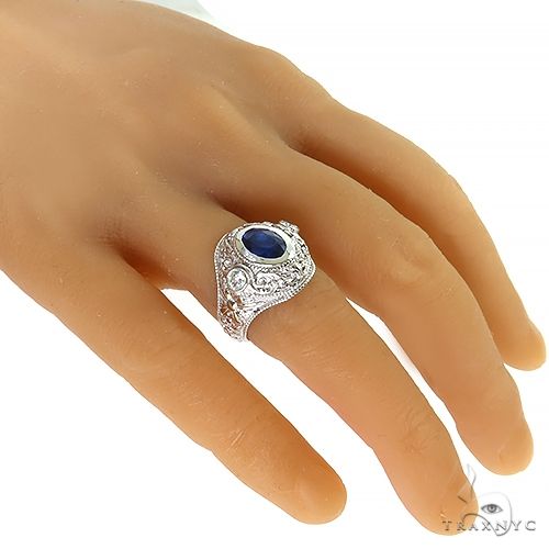 Royal Garden Oval Sapphire Ring, photo 6 of 6