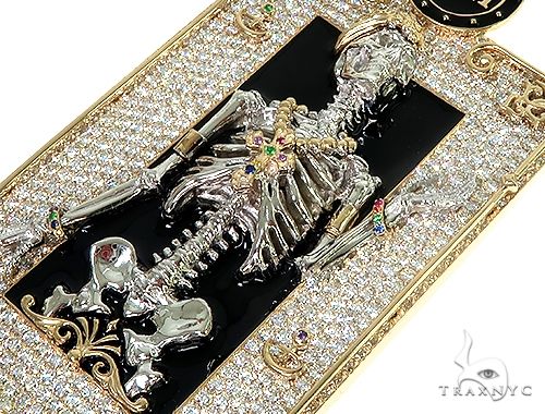Royal Skeleton BLM Diamond Pendant 66359 - Image 6