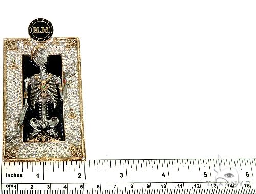 Royal Skeleton BLM Diamond Pendant 66359 - Image 7