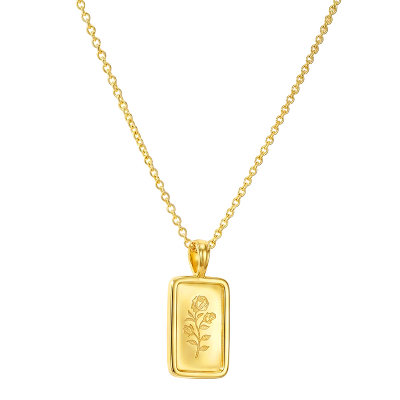 Royal Mint Rose Set in 14K gold, view 2