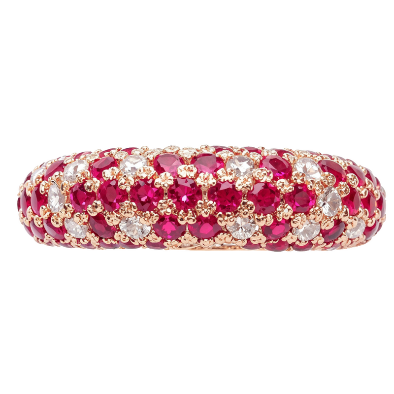 Ruby Diamond Anniversary/Fashion Ring in 18K gold