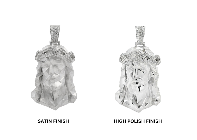 Silver Stealth Jesus Pendant, view 8