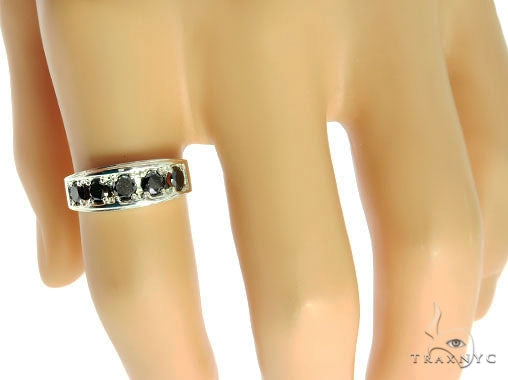 Silver Black Diamond Ring, photo 8 of 9