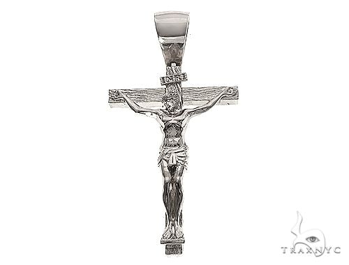 Crossシルバー Silver Crucifix Jesus Cross 66457 | TraxNYC