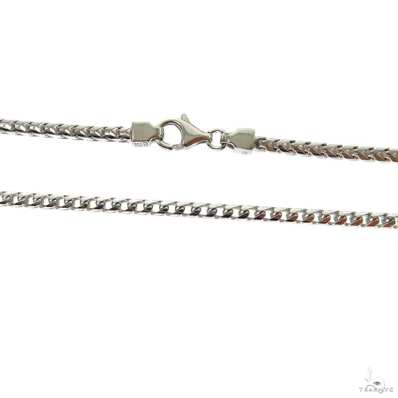 .925 Sterling Silver Hollow Franco Link Chain 4.5mm, view 4
