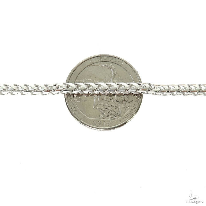 .925 Sterling Silver Hollow Franco Link Chain 4.5mm, view 5