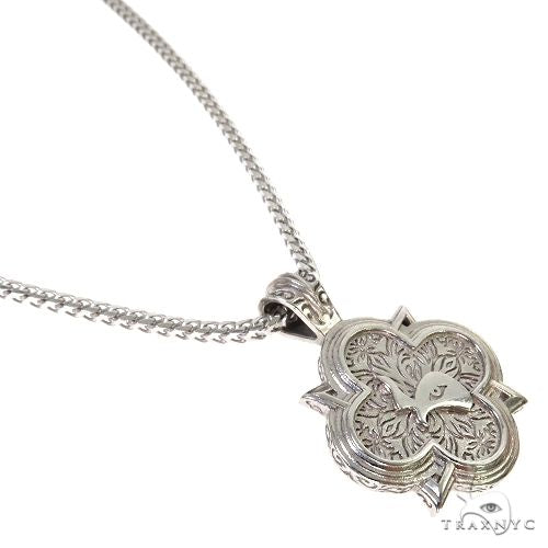 SOLD OUT! Silver Trax Logo Pendant Set With Franco Chain, photo 2 of 6