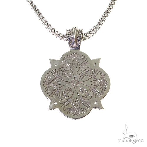 SOLD OUT! Silver Trax Logo Pendant Set With Franco Chain, photo 4 of 6