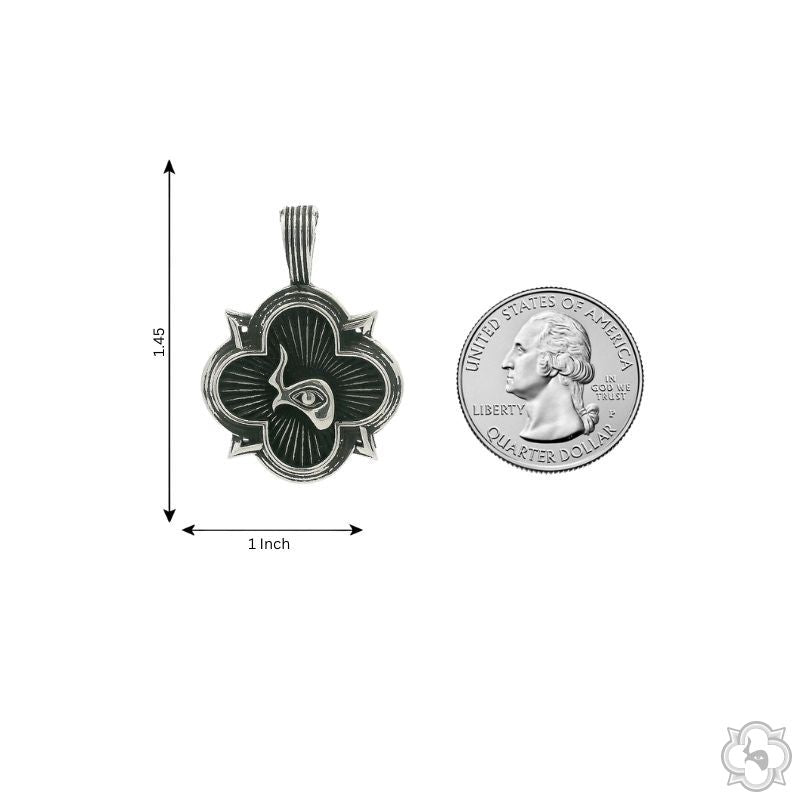 Silver TraxNYC Logo Antiqued Finish Pendant Set With Cable Chain - Limited Edition, photo 8 of 10