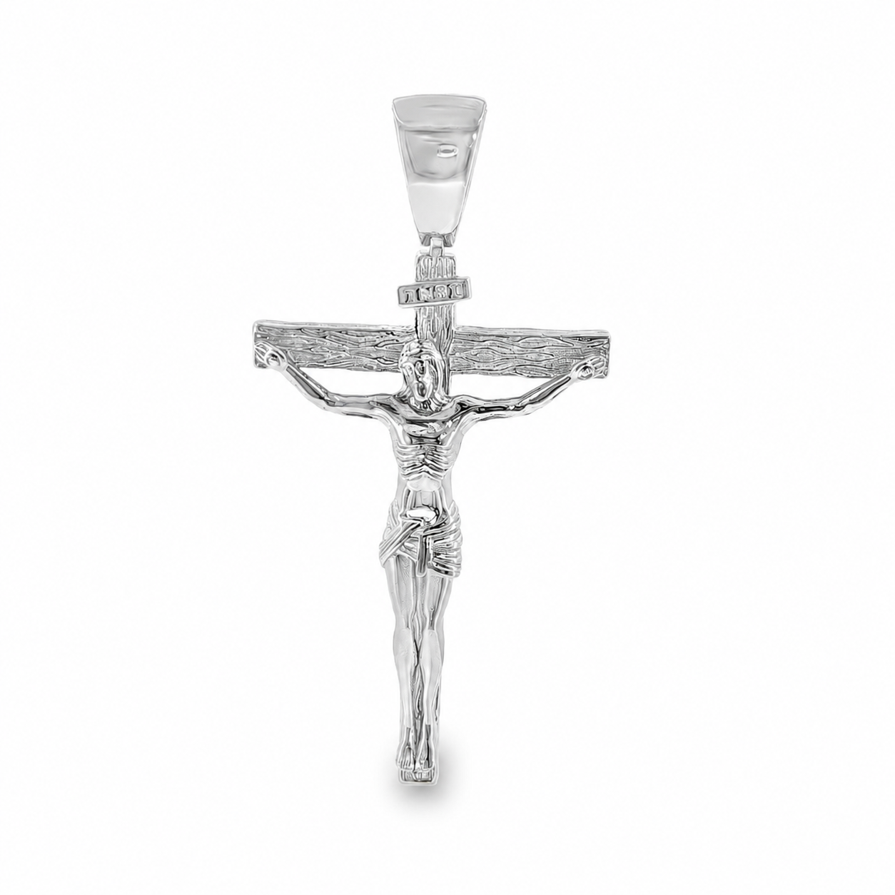 Silver Crucifix Jesus Cross Small 71146 | TraxNYC