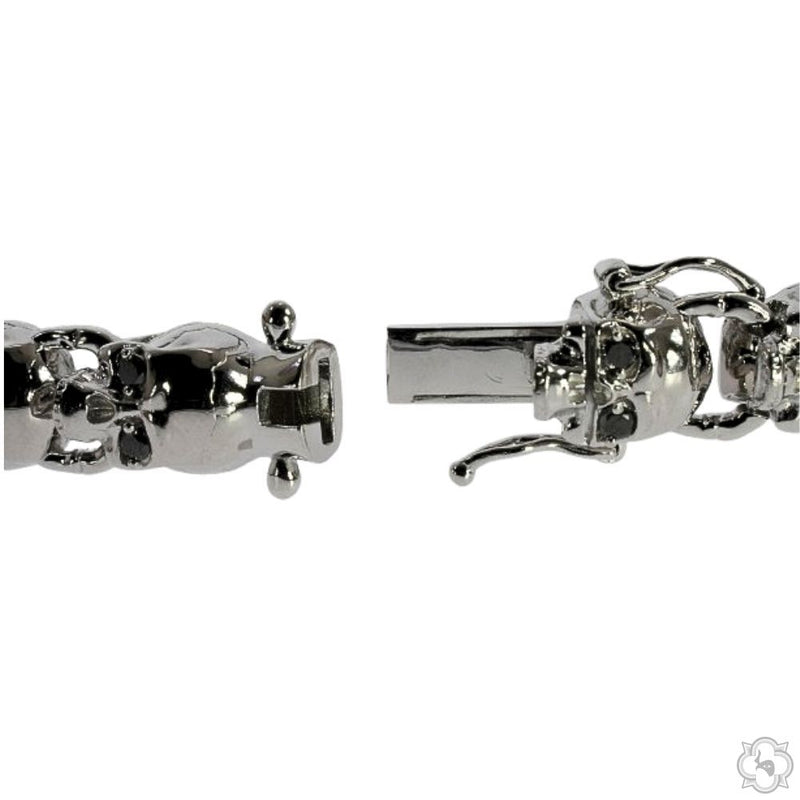 Skull Links Silver Bracelet, photo 3 of 4