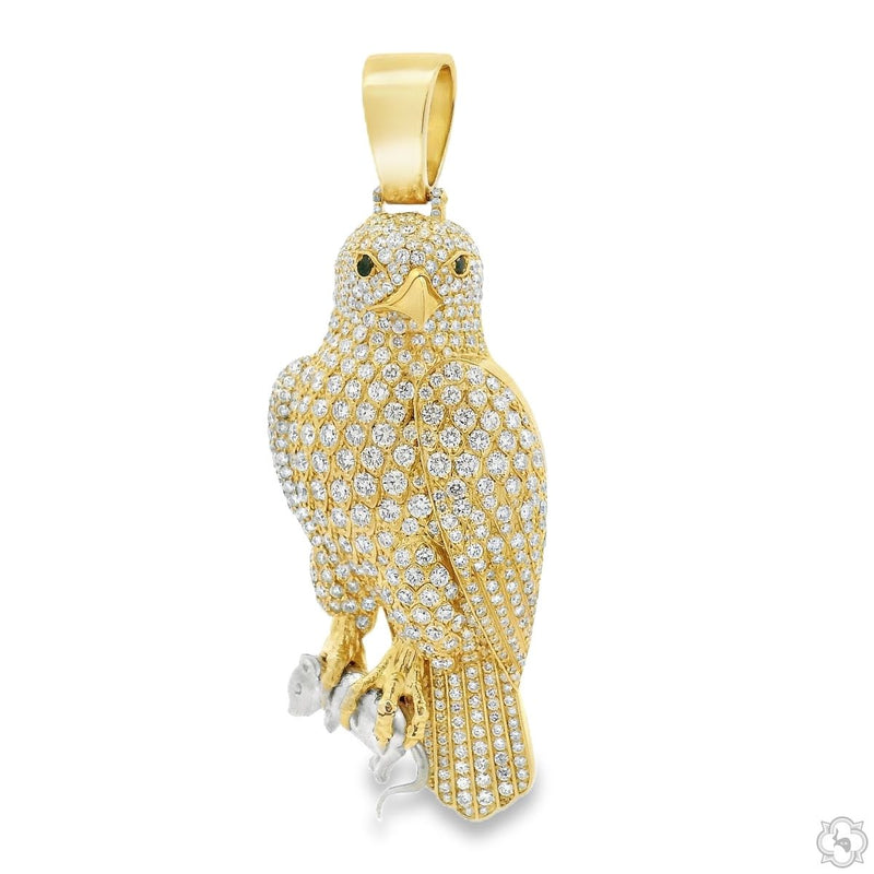 10K Gold Sky Killer Hawk Diamond Pendant, photo 5 of 9