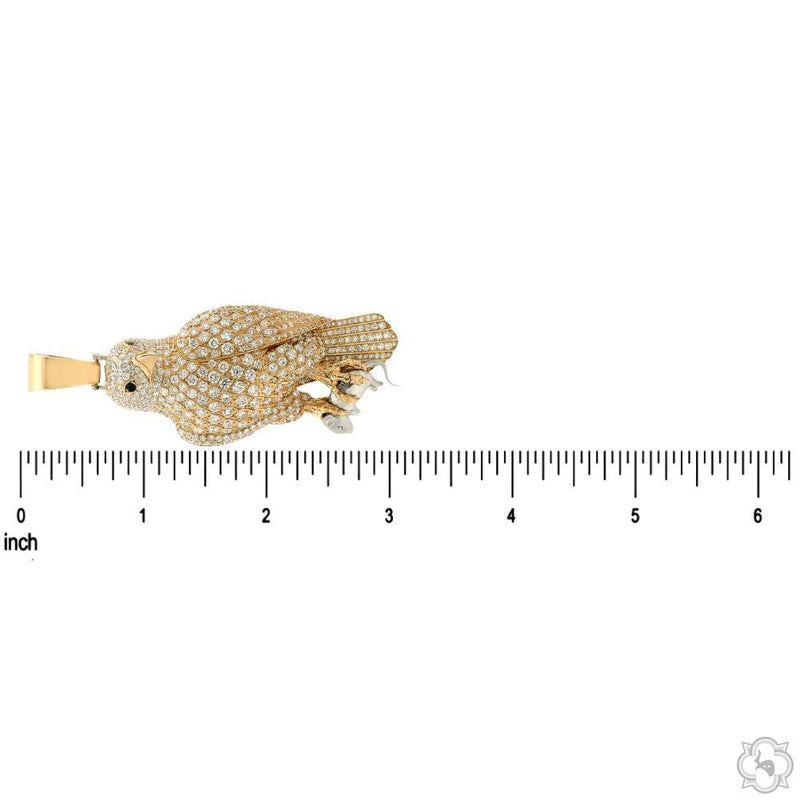 10K Gold Sky Killer Hawk Diamond Pendant, photo 8 of 9