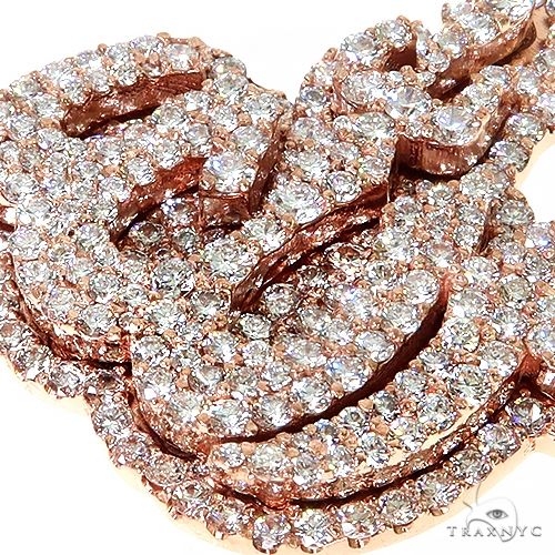 14K Gold Small Diamond Allah Pendant, photo 3 of 6